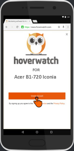 Online Phone Spy Free for Acer B1-720 Iconia