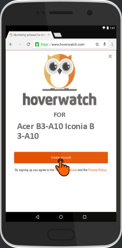 Android Tablet Keylogger for Acer B3-A10 Iconia B3-A10