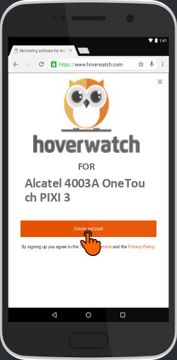 Free Android Phone Tracker App for Alcatel 4003A OneTouch PIXI 3