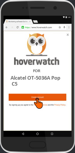 Online Email Tracker Free for Alcatel OT-5036A Pop C5
