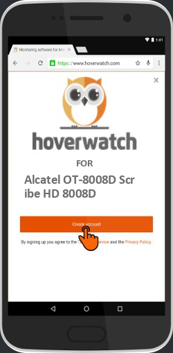 Secret Location Tracker App for Alcatel OT-8008D Scribe HD 8008D