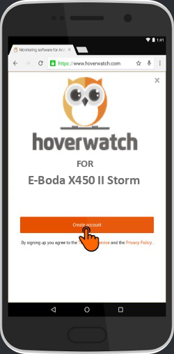Phone Spy Free App for E-Boda X450 II Storm
