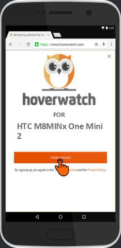 Sms Tracker Sign in for HTC M8MINx One Mini 2