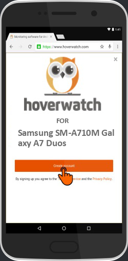Hidden Cell Phone Tracker for Samsung SM-A710M Galaxy A7 Duos
